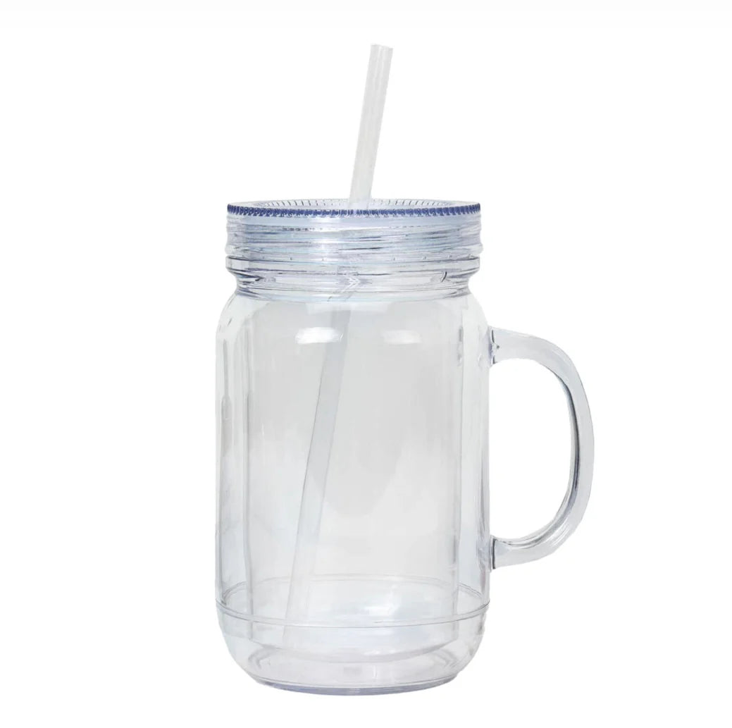 20 oz acrylic mason jar