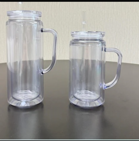 20 oz Snowglobe cup (with handle)