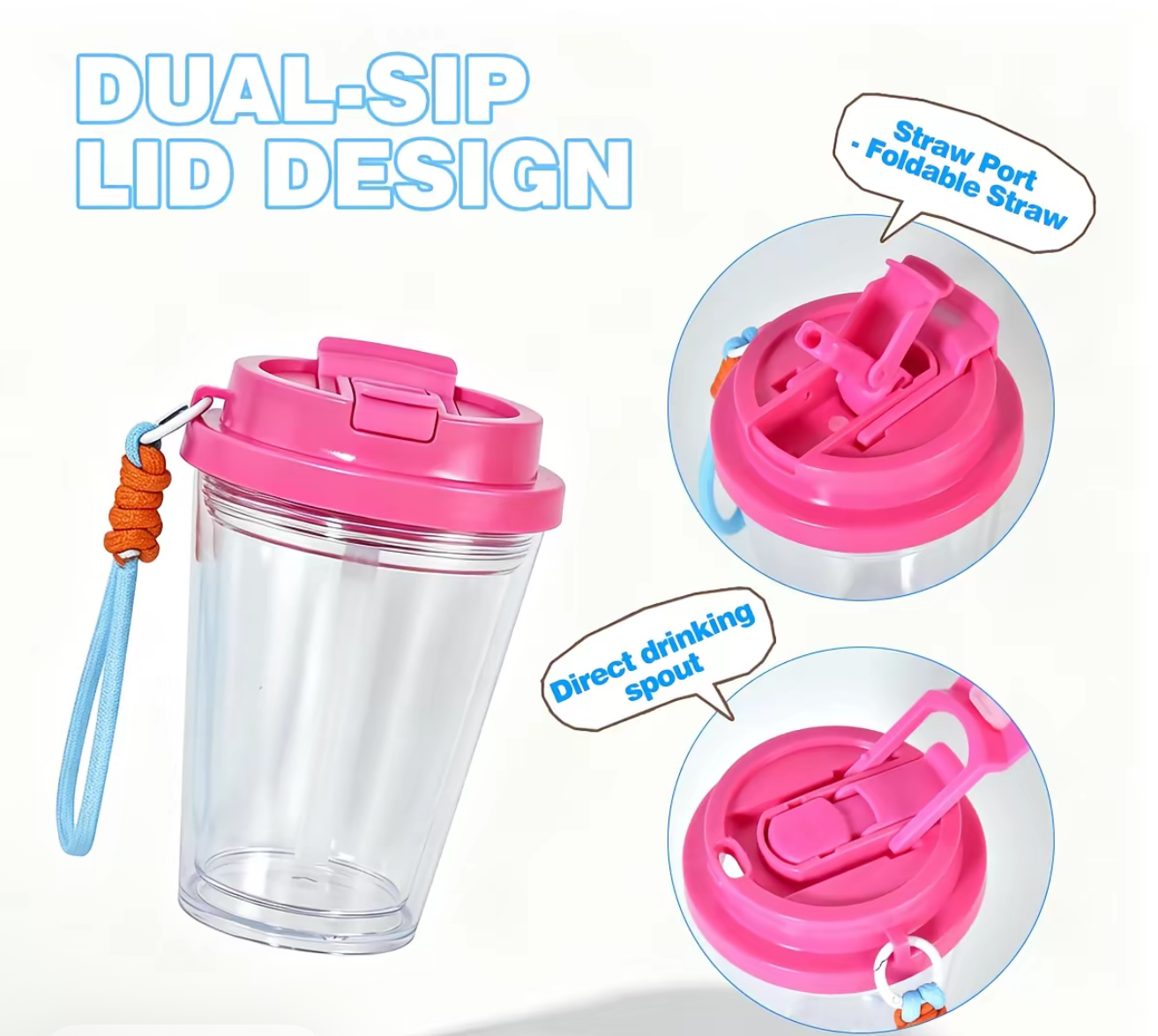 12 oz acrylic kids sippy cup