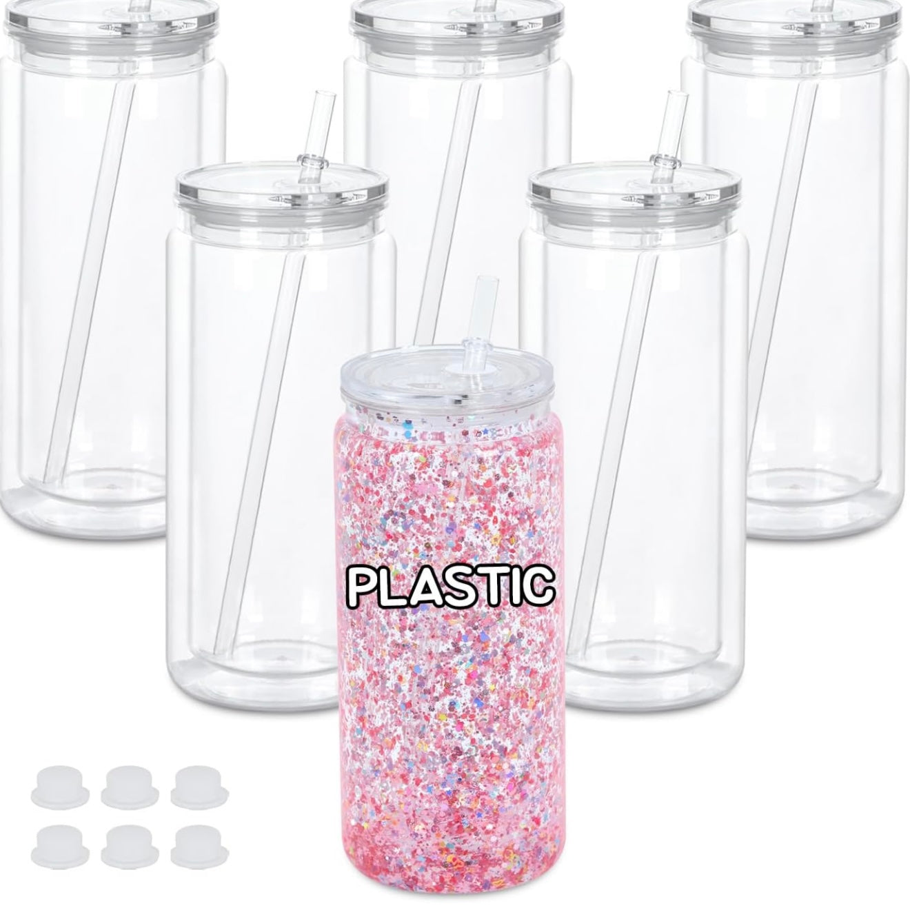 20 oz Acrylic Snowglobe cup